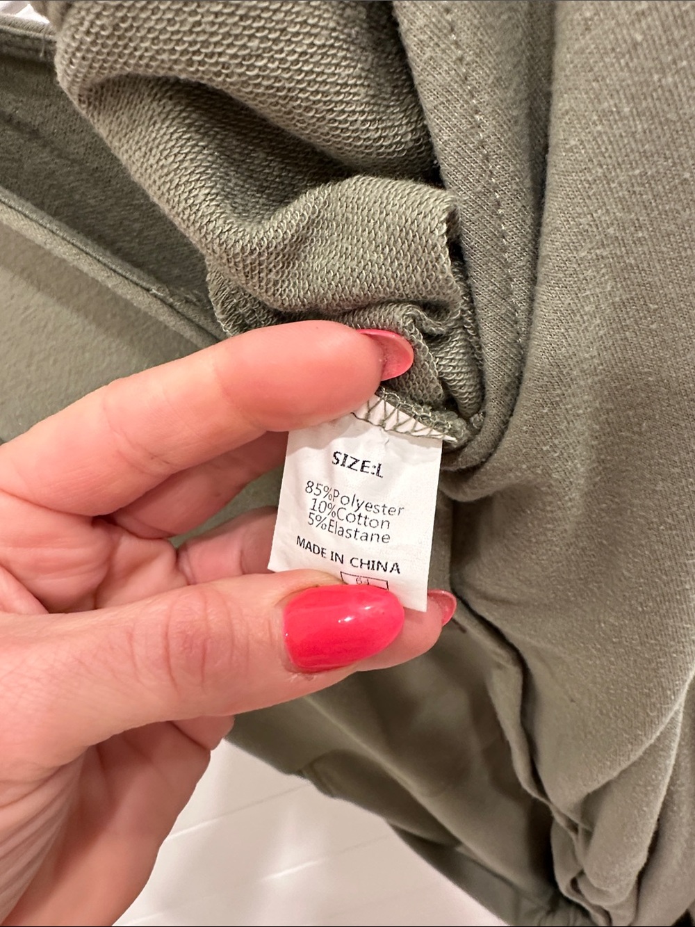 Sleeveless Olive Utility Romper with Tie Waist - Picture 4 of 4